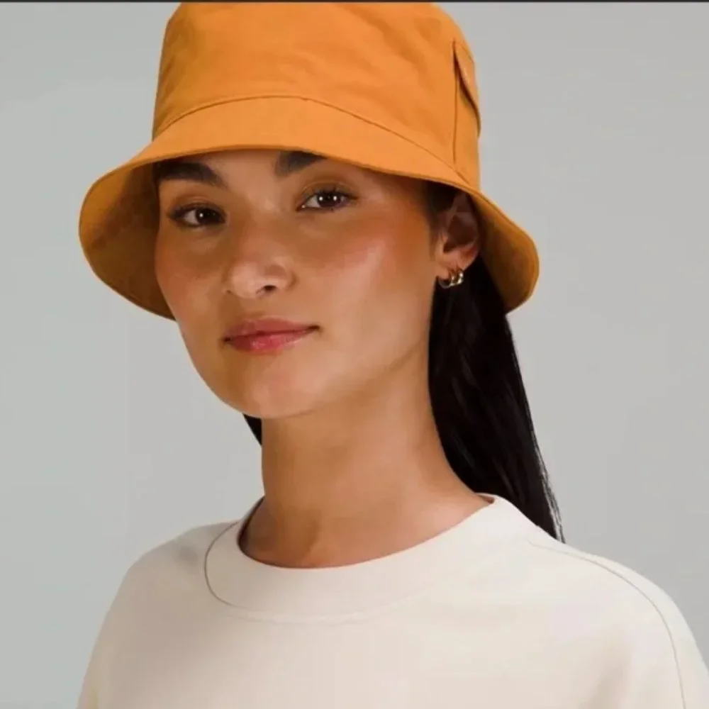 NWT Lululemon On My Level Bucket Hat with Pocket Autumn Orange M/L Unisex - Picture 10 of 10